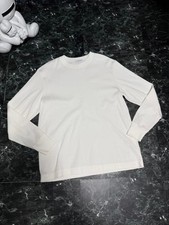 nanamica Long Sleeve Crew Neck T-Shirt Size L White