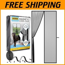 Hands-Free Mesh Door Screen - Kid and Pet Friendly - 38x81