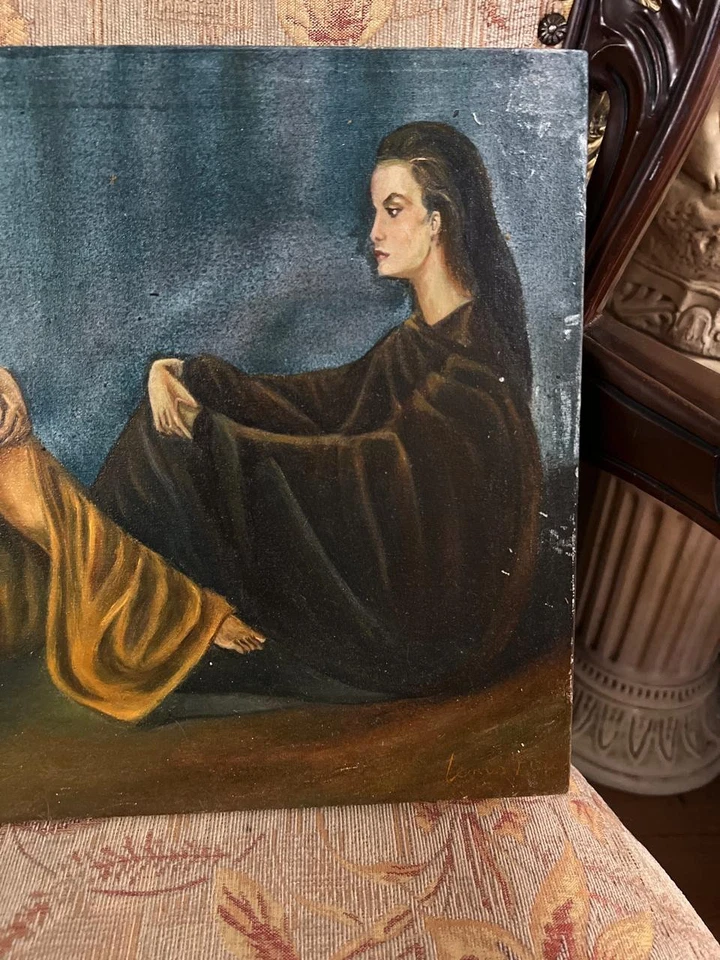 Leonor Fini - Amazing oil canvas painting - Stamped - signed - A1 - Image 4 of 4