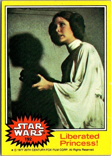 1977 Topps Star Wars #192 Liberated Princess! — TAG (grade unconfirmed)