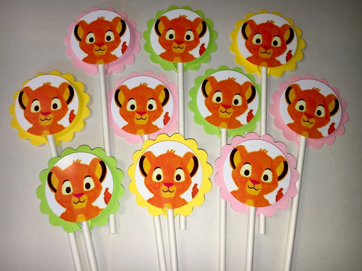 Lion King Baby Shower Cupcake Toppers