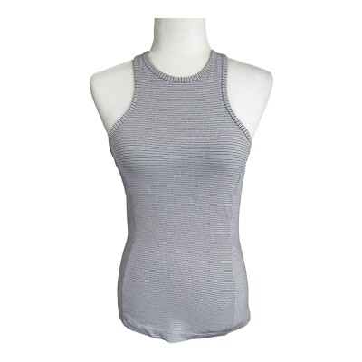 Outdoor Voices Gray Striped Tank Top Size Small
