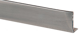 CRL L502BN Brushed Nickel Aluminum 5/8" L-Bar Extrusion 144" Stock Length