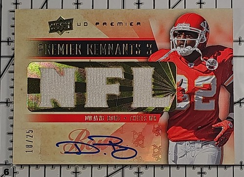 DWAYNE BOWE 2008 UD Premier Remnants 3 Jersey Auto #PR3-DB 18/25 - Bild 1 von 2