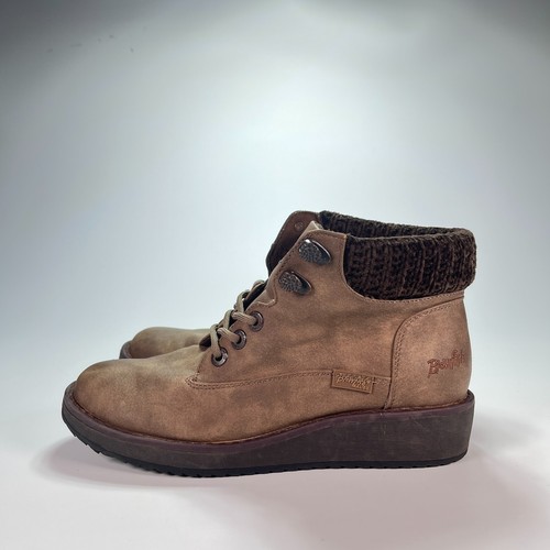 Blowfish Malibu Comet Mid Lace Up Ankle Brown Casual Bootie Shoes Women Size 8 - Picture 2 of 11