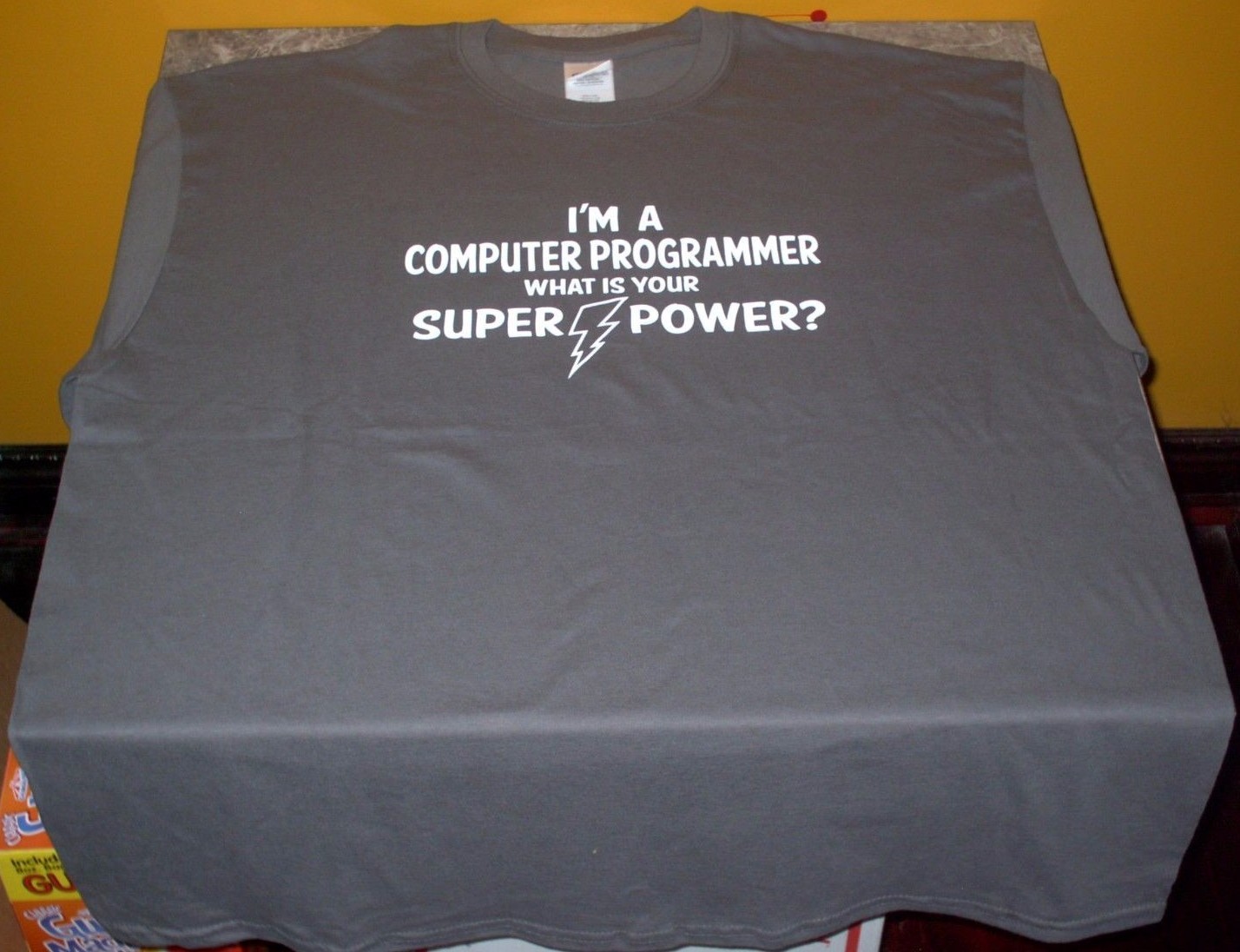 ALTRA I'M A COMPUTER PROGRAMMER QUAL È IL TUO SUPER POWER? T shirt XL spedizione gratuita USA!