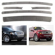 Billet Grille Fits 2007-2014 Ford Expedition Front Upper Bumper Grill Cover 09