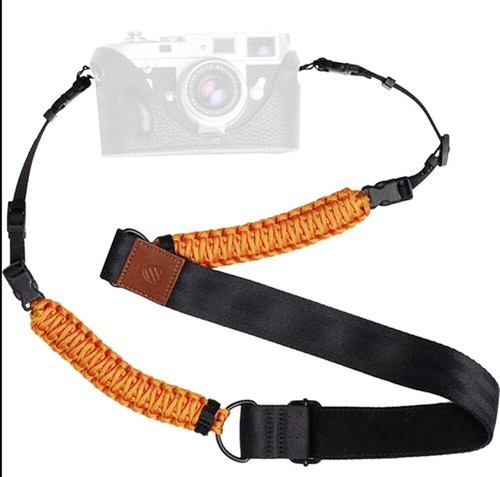Langly Paracord +Webbing Camera Strap in Black & Bootstrap Yellow LANSSBOOTSTRAP - Picture 23 of 24