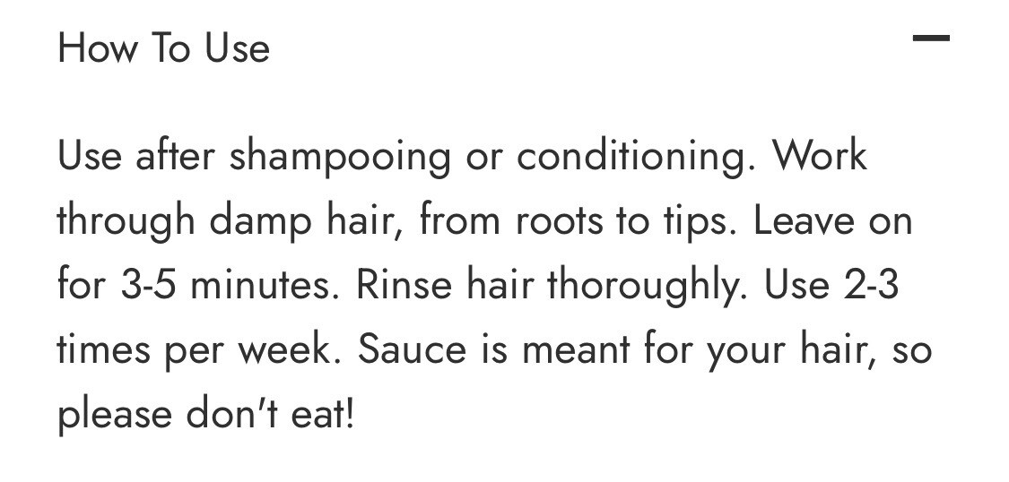 SAUCE BEAUTY Guacamole Whip Mask Deep Moisture Hair Treatment Organic