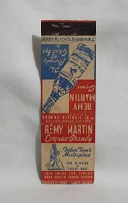 Vintage Remy Martin Cognac Brandy Liquor Recipe Matchbook Cover Advertising