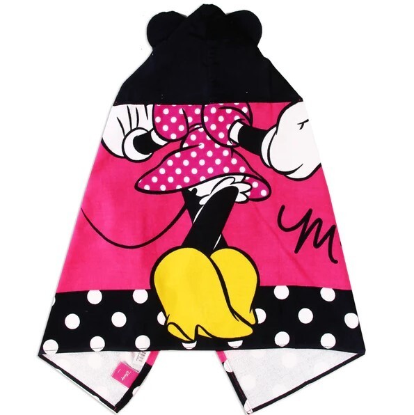 DISNEY MINNIE MOUSE Kid's Bath or Beach Hooded Towel
