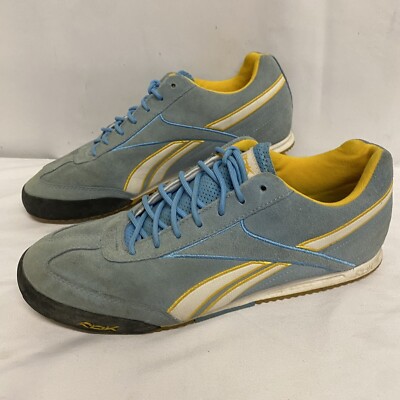 Reebok RBK Lunza Top 4 Argentina blau gelb weiß Wildleder Größe UK 10