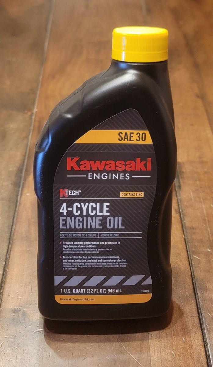 Kawasaki SAE 30 Synthetic Blend 4-Cycle Engine Oil Change Kit 0724