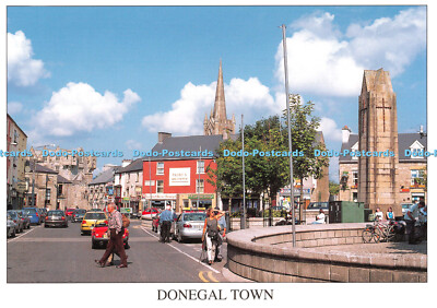 D079868 Donegal Town. Der Diamant ist das Zentrum von Donegal Town. Real Ireland De
