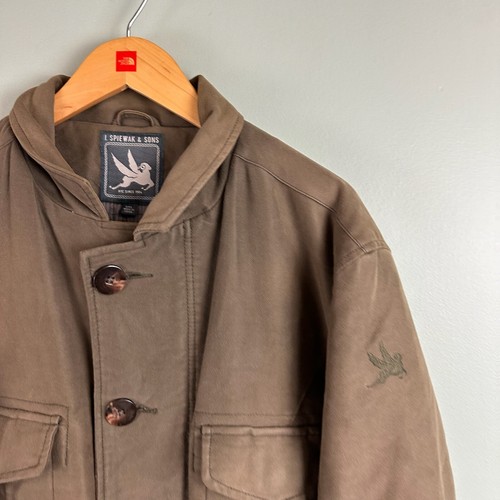 I Spiewak and Sons Meade Field Jacket Mens XXL Brown Thinsulate Military Hooded - Picture 4 of 10