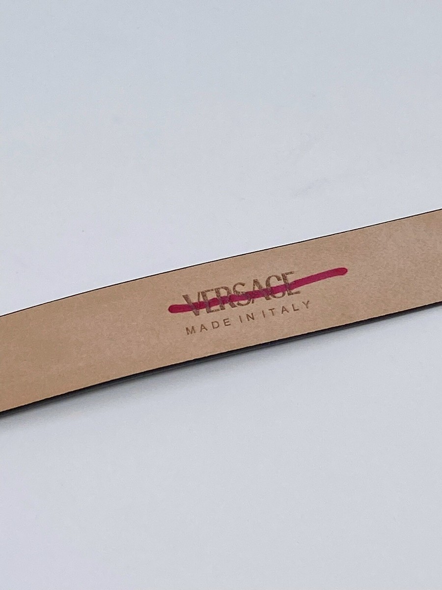 Versace Virtus Leather Belt size 60/24” | eBay display picture 1