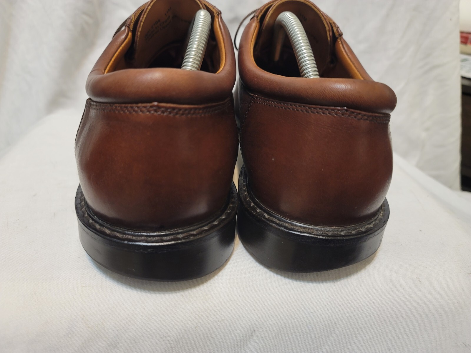 Johnston & Murphy Solid Brown Split Moc Toe Lace … - image 6