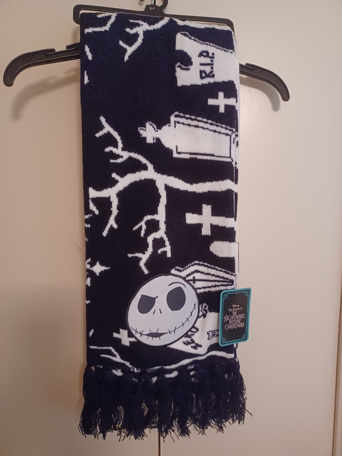 Disney The Nightmare Before Christmas Graveyard Scarf NEW /w Tags Bioworld