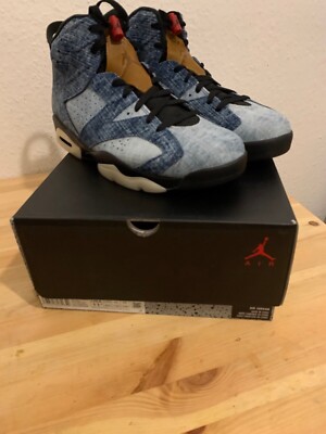 Nike Air Jordan 6 Retro Washed Denim - Gr. 45,5 - OVP