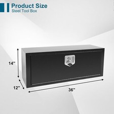 36 X 12 X 14 Iron Underbody Truck Storage Tool Box Wlock Heavy Duty Black 36 X 12 X 14 Iron Underbody Truck Storage Tool Box Wlock Heavy Duty Black