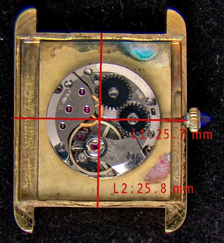 Vintage Swiss Gem Dial 18K Gold-Plated Manual-Wind Watch -- Spares/Repairs - Picture 3 of 3