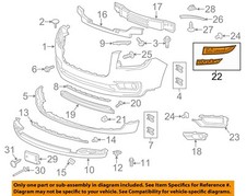 GM OEM 13-17 Acadia Limited Bumper Components-Grille Surround 20982401