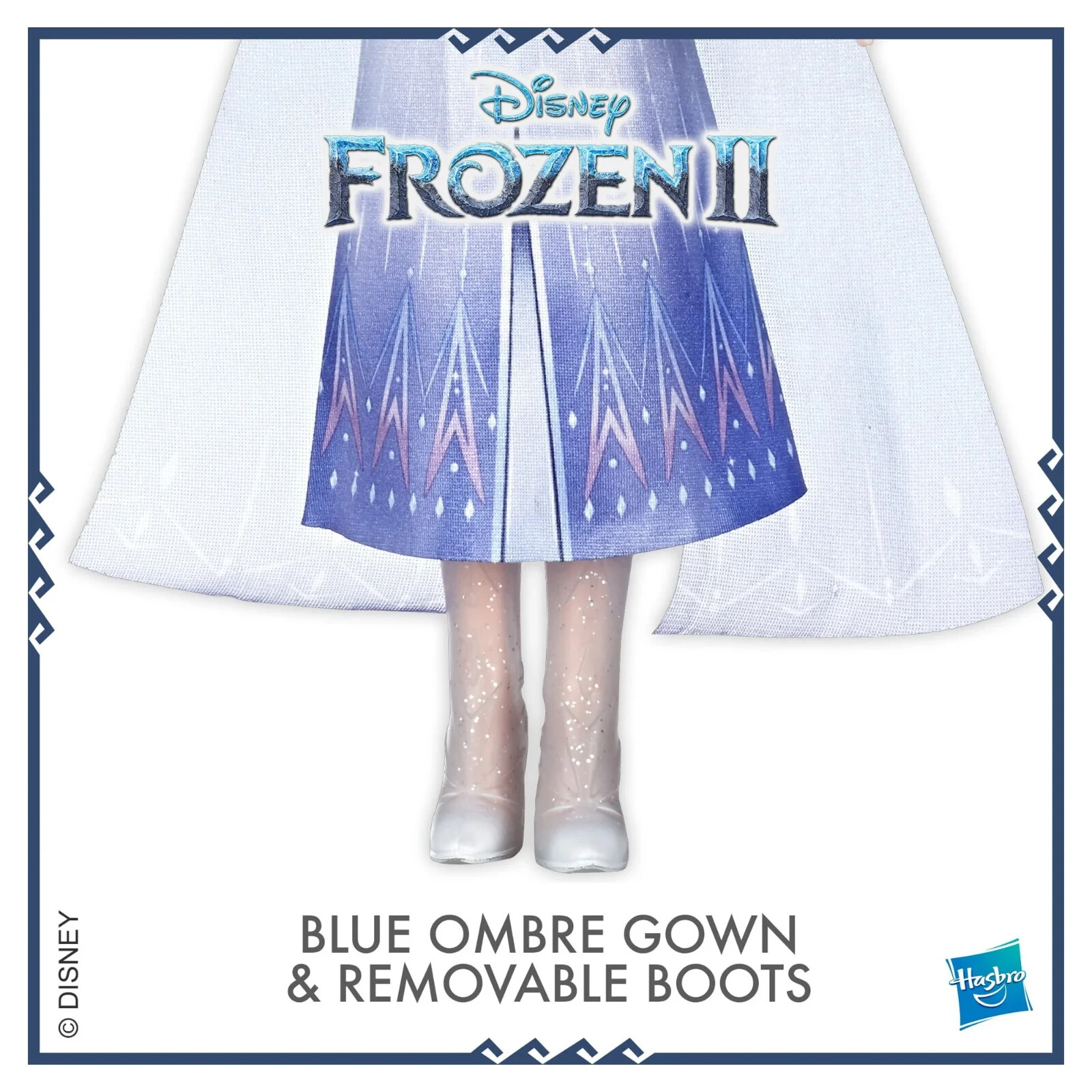 Disney Frozen Singing Elsa Fashion Doll with Music Wearing Blue Dress - E6852