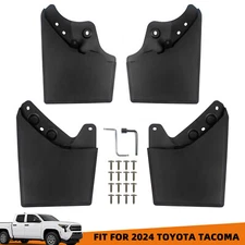 4PCS Mud Flaps Custom For Toyota Tacoma 2024 2025 Splash Guards Fender Mudguards
