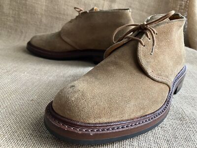 Tricker's Men's Tan Brown Suede Leather Chukka Boots Size UK 7.5 || US 8.5