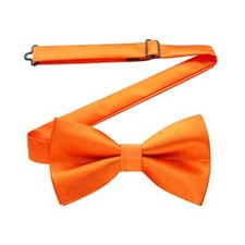 Bow Ties for Men Pretied Bowties Classic Formal Business One Size A12-orange