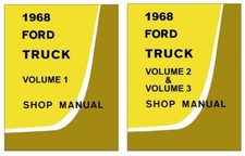 1968 Ford Truck F-100 F-250 F-350 Factory Shop Service Manual