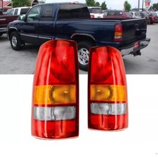 Rear Tail Lights Lamps Pair For 99-03 Chevy Silverado Gmc Sierra 1500 2500 3500