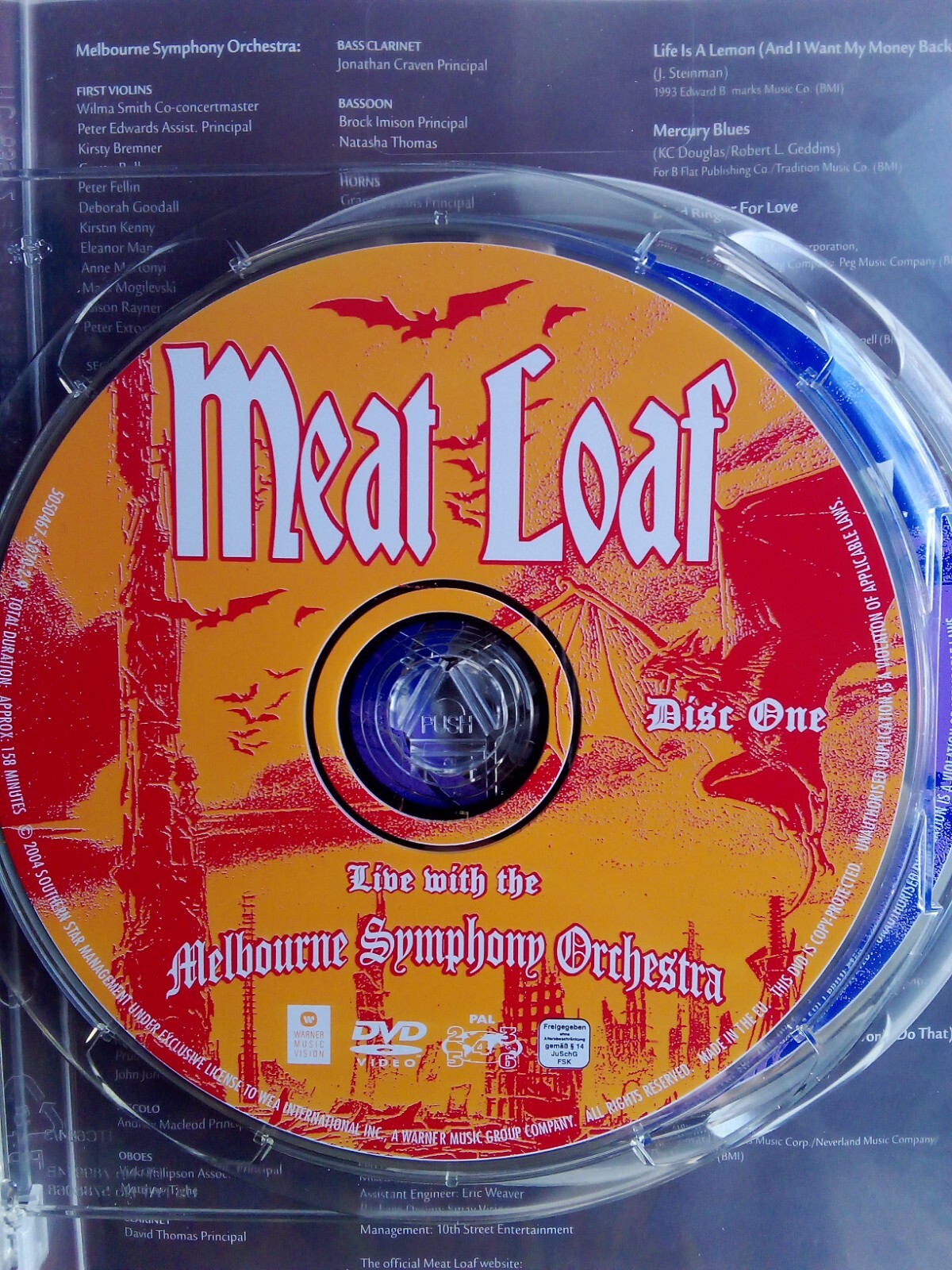 Meat Loaf Live With The Melbourne Symphony Orchestra DVD eBay