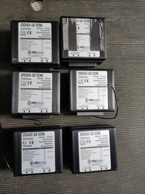 Alfatronix DD Serie Spannungswandler isoliert DDI12-12 036 (6 Stück für 350£)