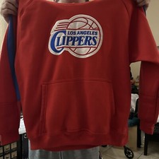 Vtg Los Angeles Clippers NBA Basketball Snap Letterman Varsity Jacket Mens Xl