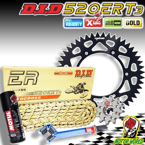 Kit Chaîne DID 520ZVMX + Pignon 15 + Couronne 45 Dents Pour Kawasaki Z800 (2013-2016)