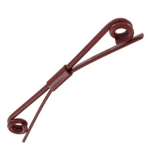 Large Red Burgundy Maroon Enamel Plain Mens Collar Clip Bar 2 5/8"