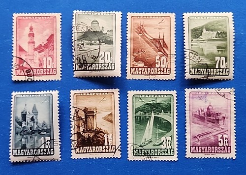 Hungary Stamps, Scott C45-C52 Complete Set Used