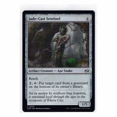 Jade Cast Sentinel MTG Tarkir Dragonstorm 0243