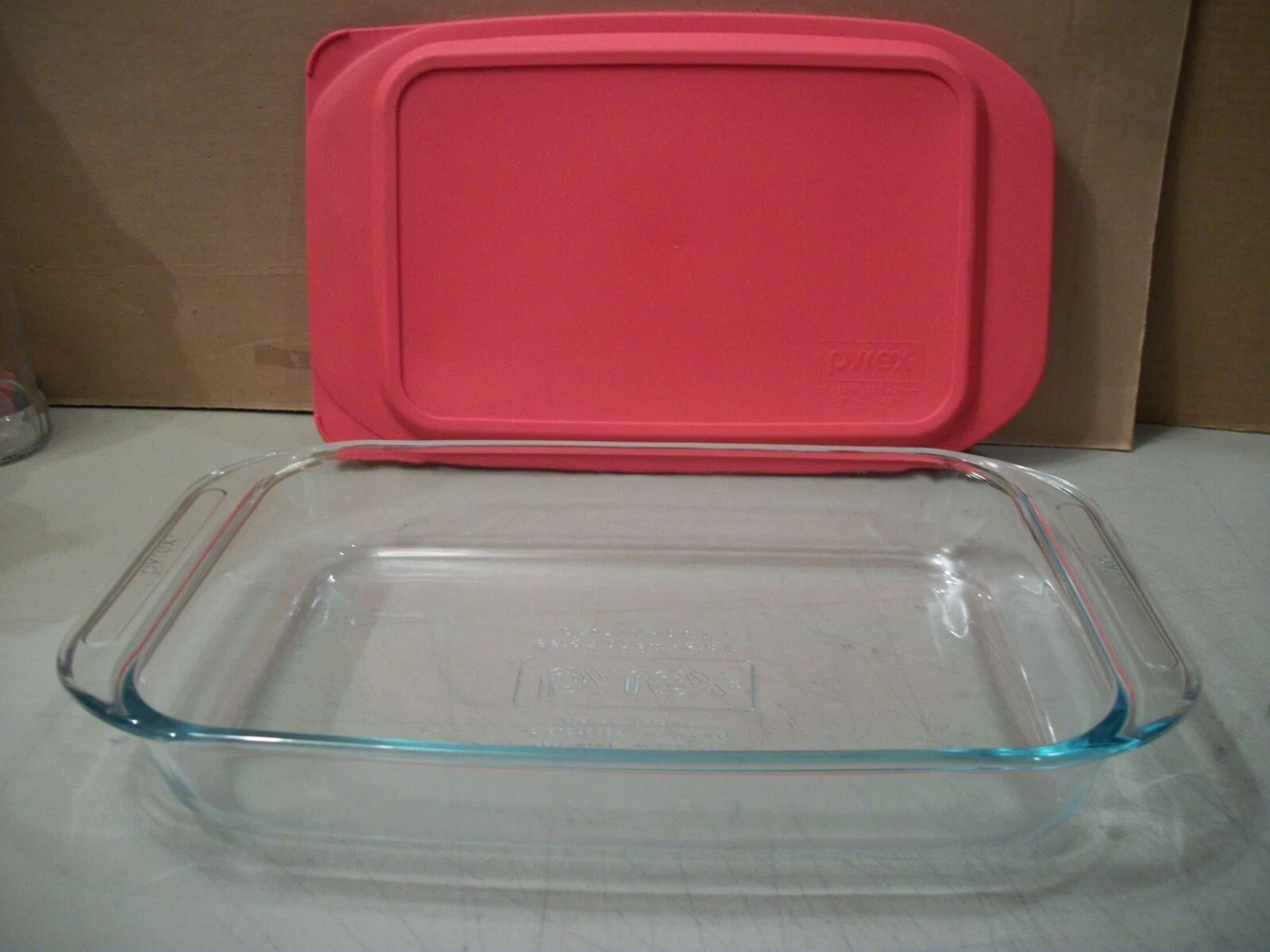 3 Quart Rectangle Glass Baking Dish with Lid