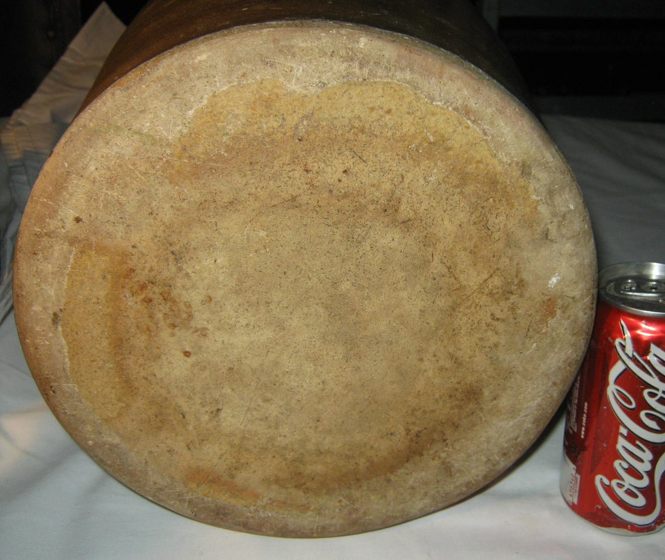 ANTIQUE PRIMITIVE USA BURLINGTON VERMONT WOODWORTH STONEWARE BUTTER