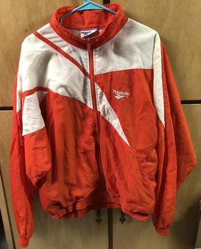 reebok white windbreaker