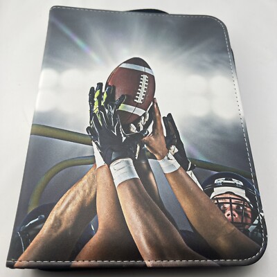 football card collector binder 400 Pockets Trading Holder, Waterproof Leather Card Storage Album, Walmart Collectors Gift or showing off your collections Black Sports Card Binder -