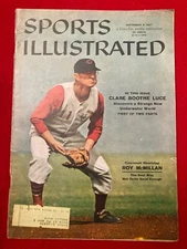 ROY MCMILLAN SPORTS ILLUSTRATED SI Magazine September 9 1957 Cincinnati Redlegs