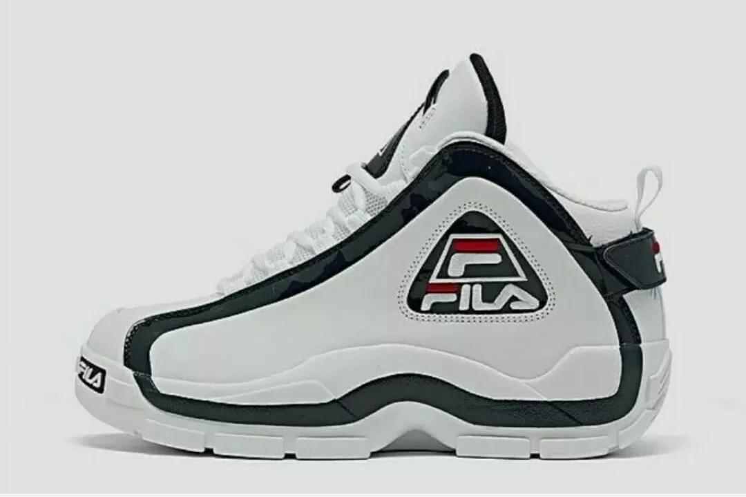 Ruwe slaap verzekering poort NEW IN BOX!!! RETRO!!! FILA 96 Grant Hill 2 MEN LEATHER WHITE NAVY RED.  SIZE 8 | eBay