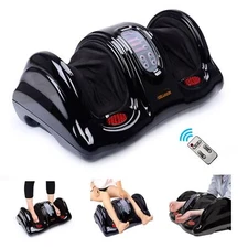 Black Shiatsu Kneading Rolling Foot Massager Gift For Circulation & Pain Relief