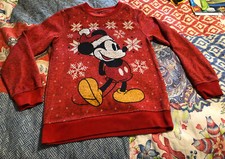 Kid  s Disney Mickey Mouse Christmas Sweater Size M