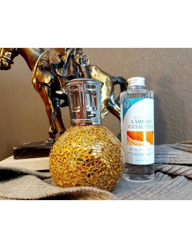 Lámpara Catalítica DORADA + Esencia 200ml