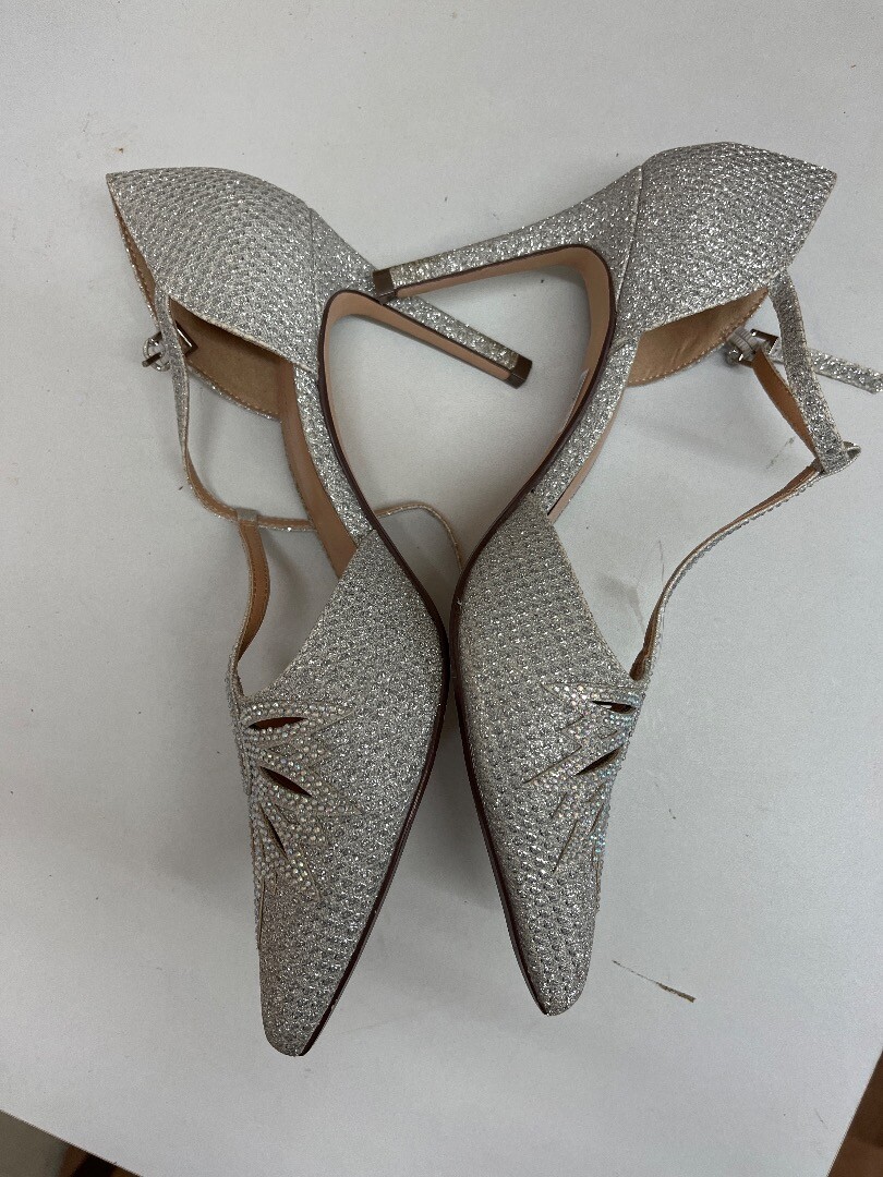 roland cartier silver heels