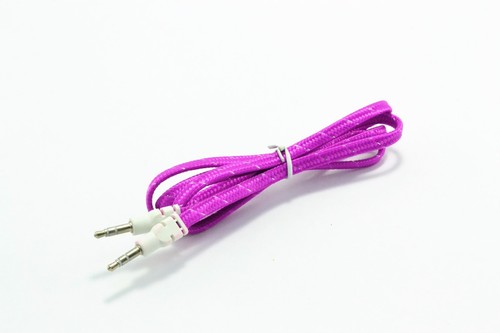 3.5mm AUX AUXILIARY Male to Male Braided Stereo Audio Cable for PC iPod MP3 CAR - Picture 6 of 11